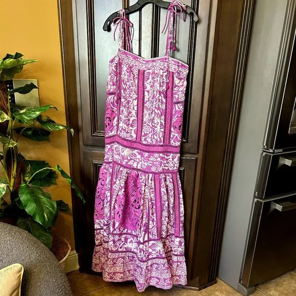 chinese dress ladies Lilac Sweet Garden Maxi Dress – FARM Rio main image 0